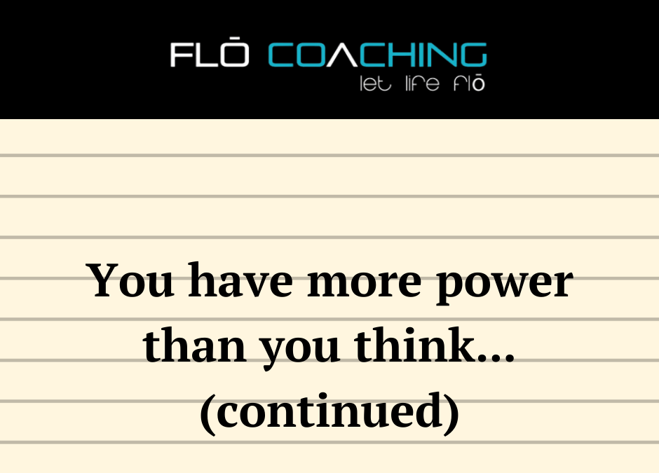 You Have More Power Than You Think, cont